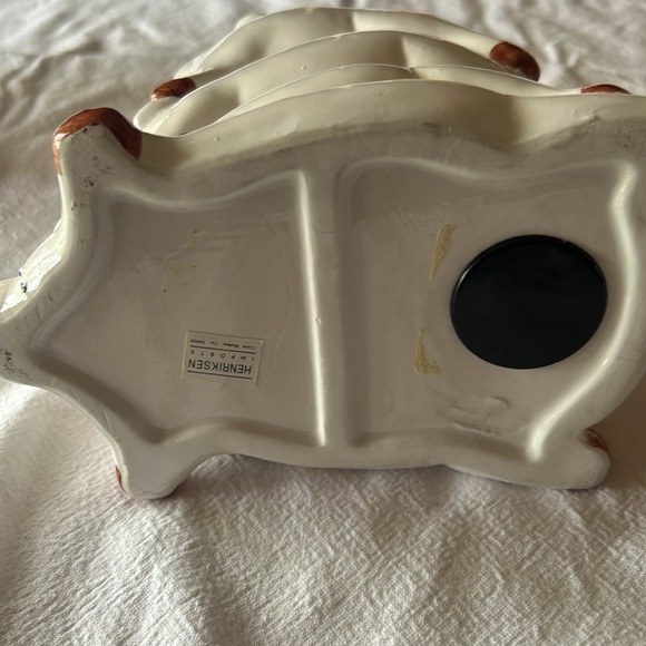 4 Pig High Ceramic Pile Pokadots Coin Bank 8" Tall by Henriksen Imports Taiwan - Picture 5 of 6